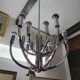 Suspension vintage design chromé – années 70, style Space Age
