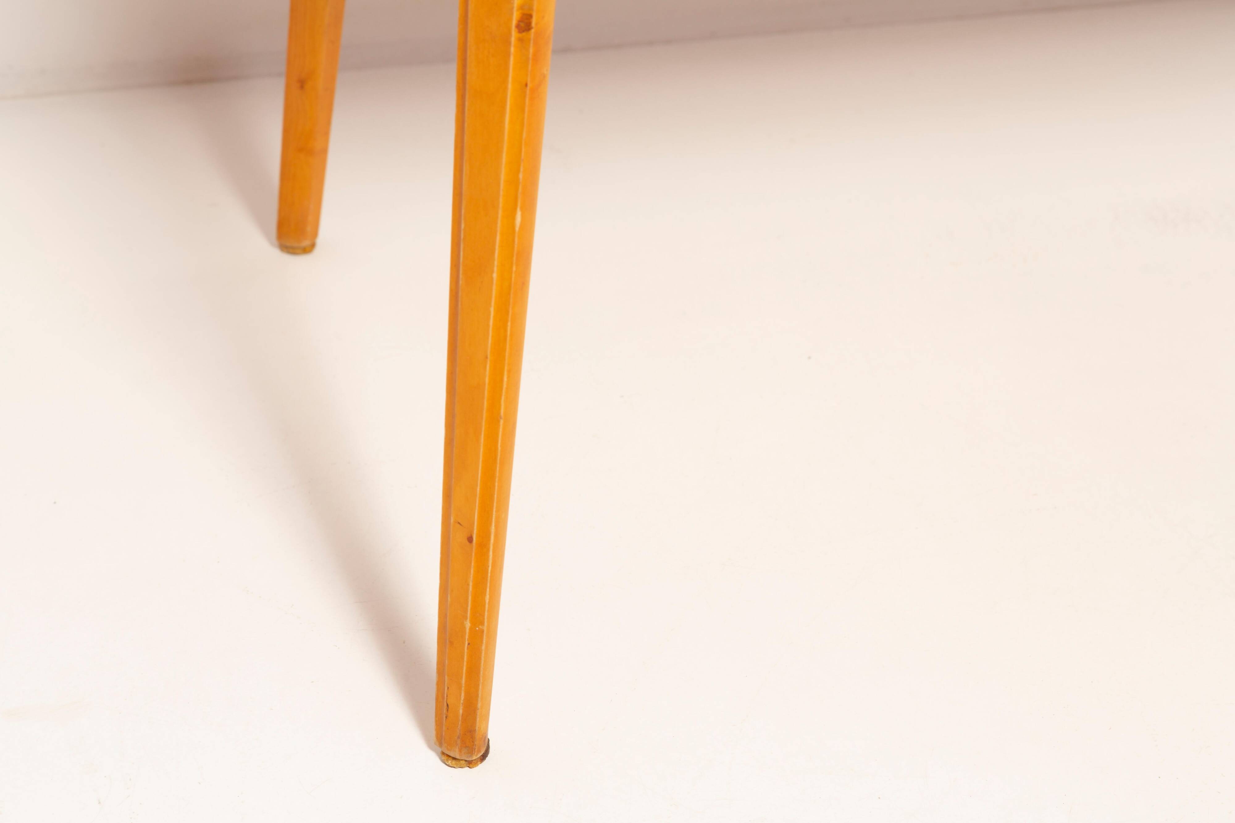 Mid-century modern coffee table, light wood, Europe, 1960s