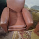 Paire de fauteuils club moustache 1940