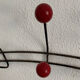 Vintage coat rack 1960 6 ball patères - 50 cm
