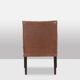 Lintello. Pair of camel leather armchairs. 1970s.