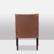 Lintello. Pair of camel leather armchairs. 1970s.