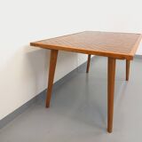 Rectangular wooden and ceramic dining table from the 50s and 60s