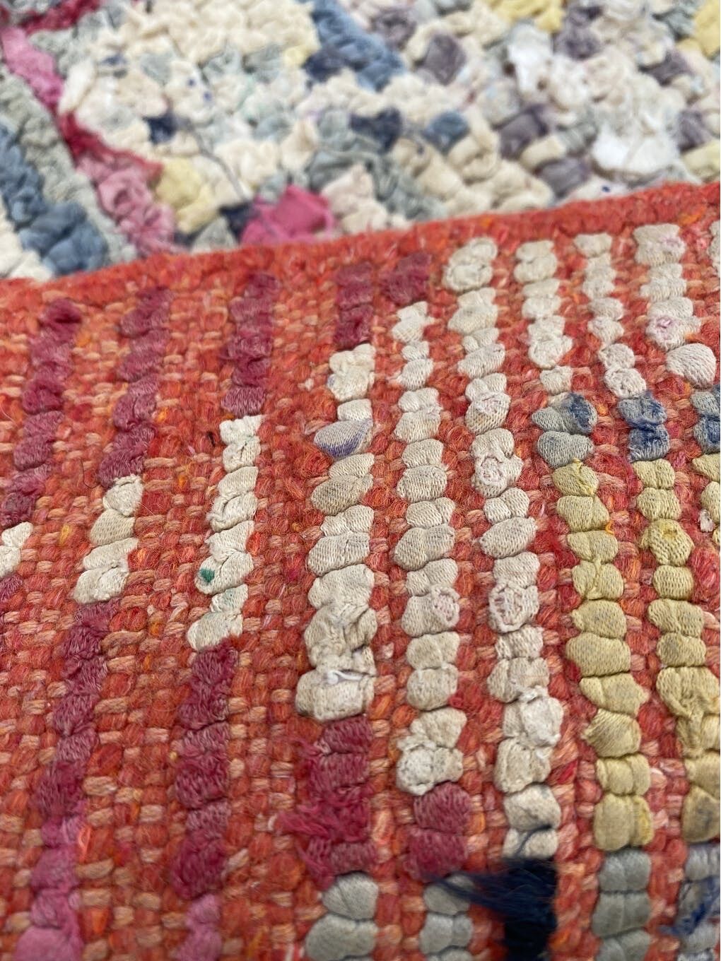 Carpet berbere boucherouite vintage 90×160 cm