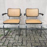 Marcel Breuer's walnut S64 armchair for Thonet