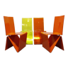 Série de 4 chaises "Pli" Roche Bobois