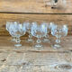 6 small vintage Luminarc glasses