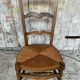 Nursing Chair Nursery Antique Turned Wood + Woven Straw Seat