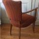 Pair of bridge chairs "mustache"