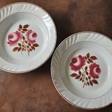 Set of 2 round dishes Hamage and Moulin des loups North