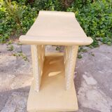 Pair of Africanist art deco stools