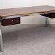 Modernist rosewood pedestal desk, Italy circa 1970