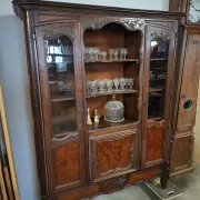 Buffet vitrine bibliothèque style Louis XV