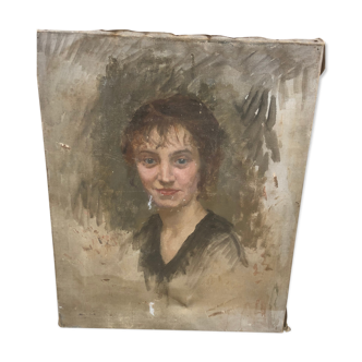 Old portrait painting