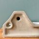 Large Art Deco wall shelf in white porcelain