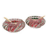 Baccarat crystal salt and pepper shakers in their box