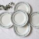 Flat plate x4, iron earth, Moulin des Loups, Motif Pasteur