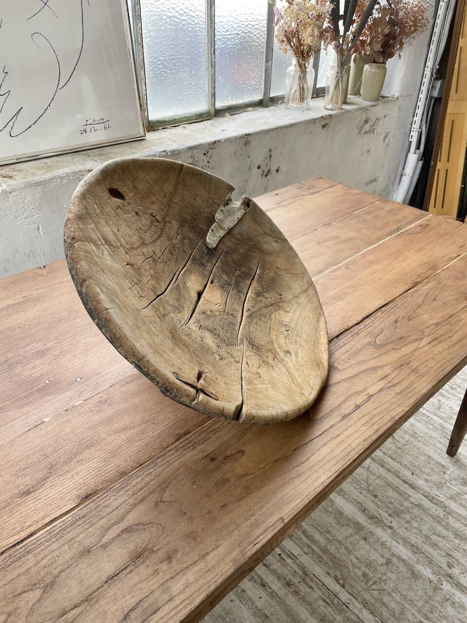 XL wooden Tuareg dish