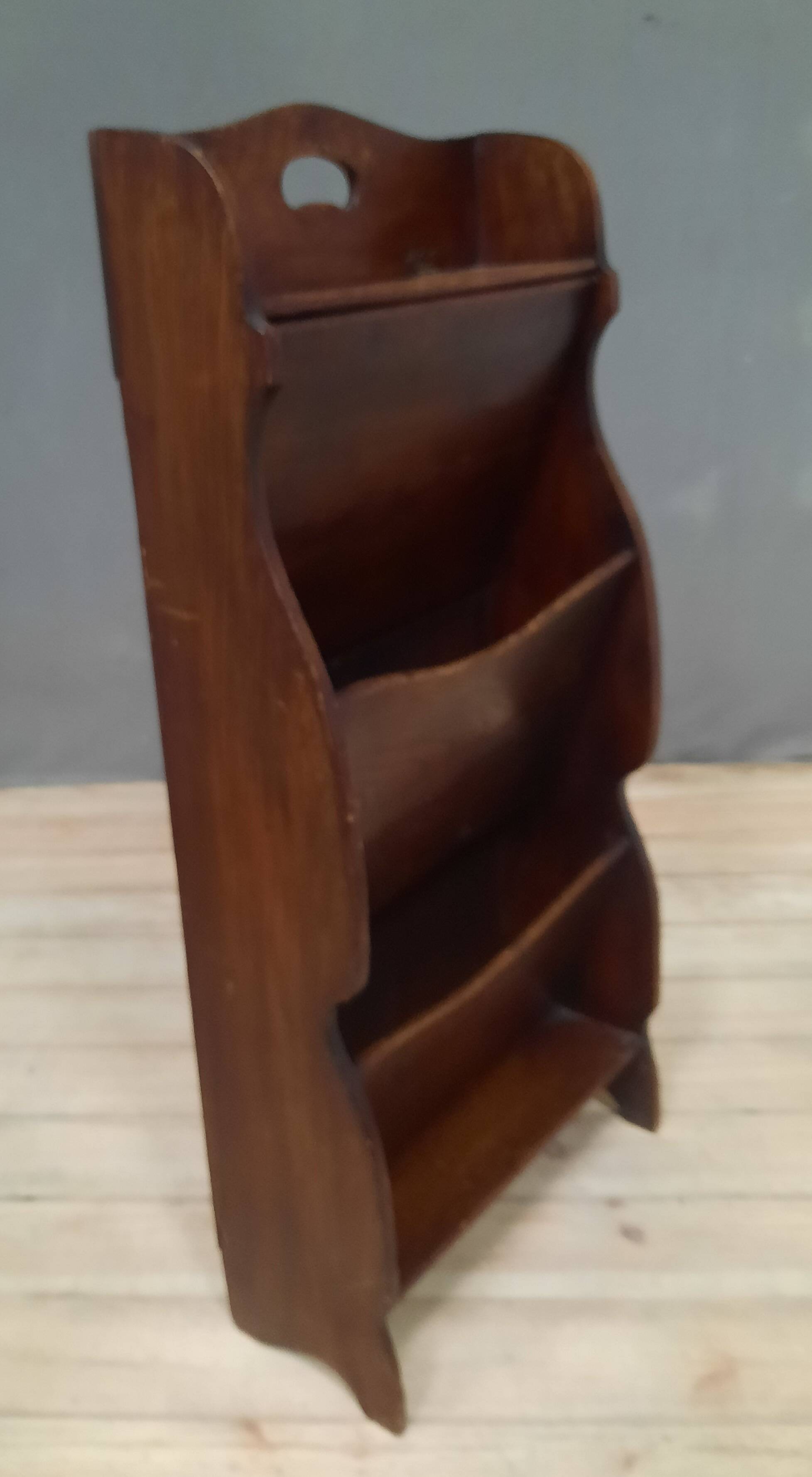 Oak magazine rack