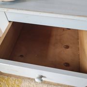 Meuble de rangement chiffonnier artisanal bleu
