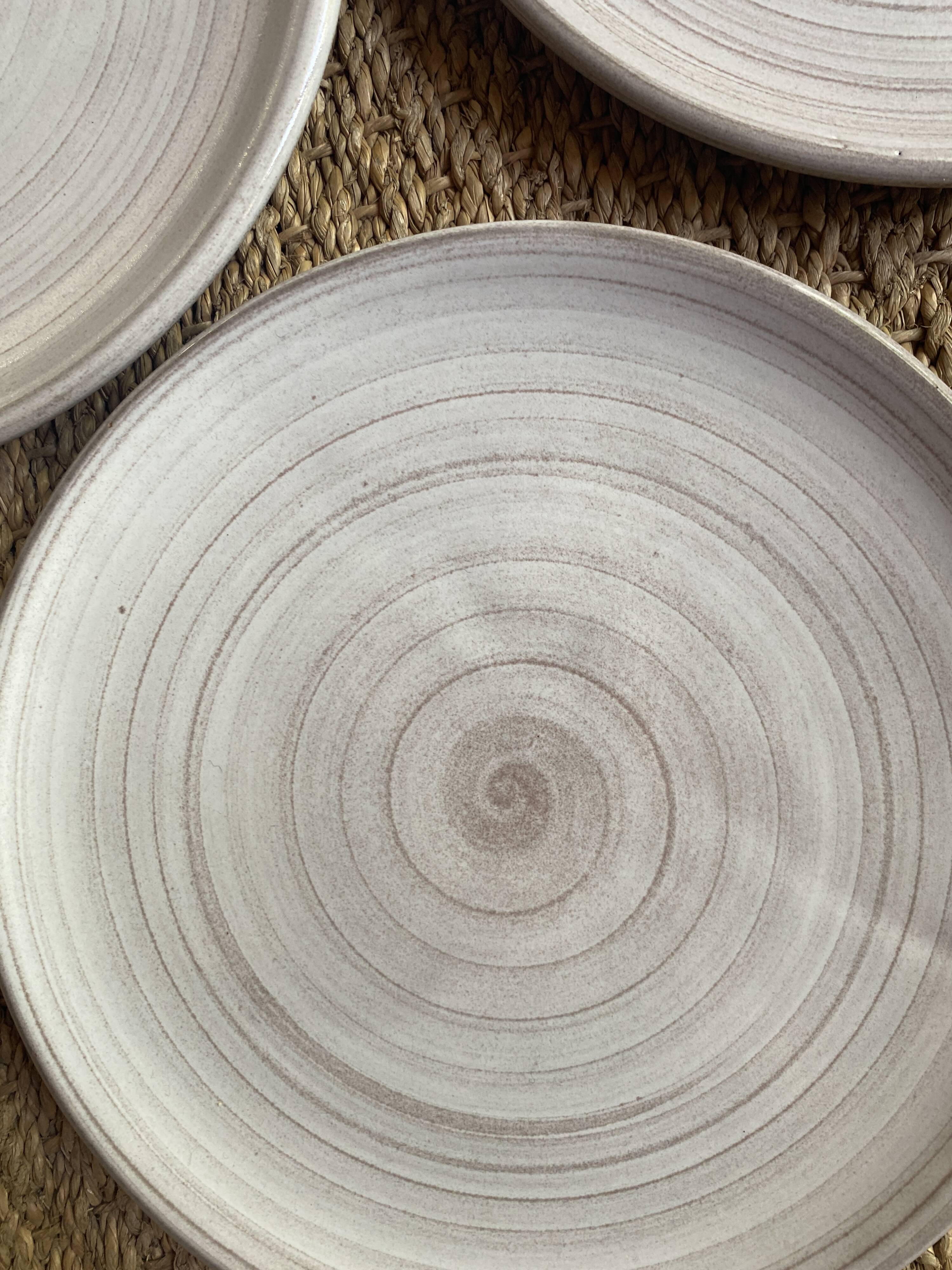 6 Danish ceramic plates