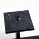 Modernist cast iron candle holder
