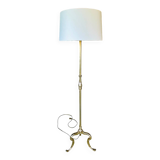 Lampadaire laiton vintage, tripode circa 1960s