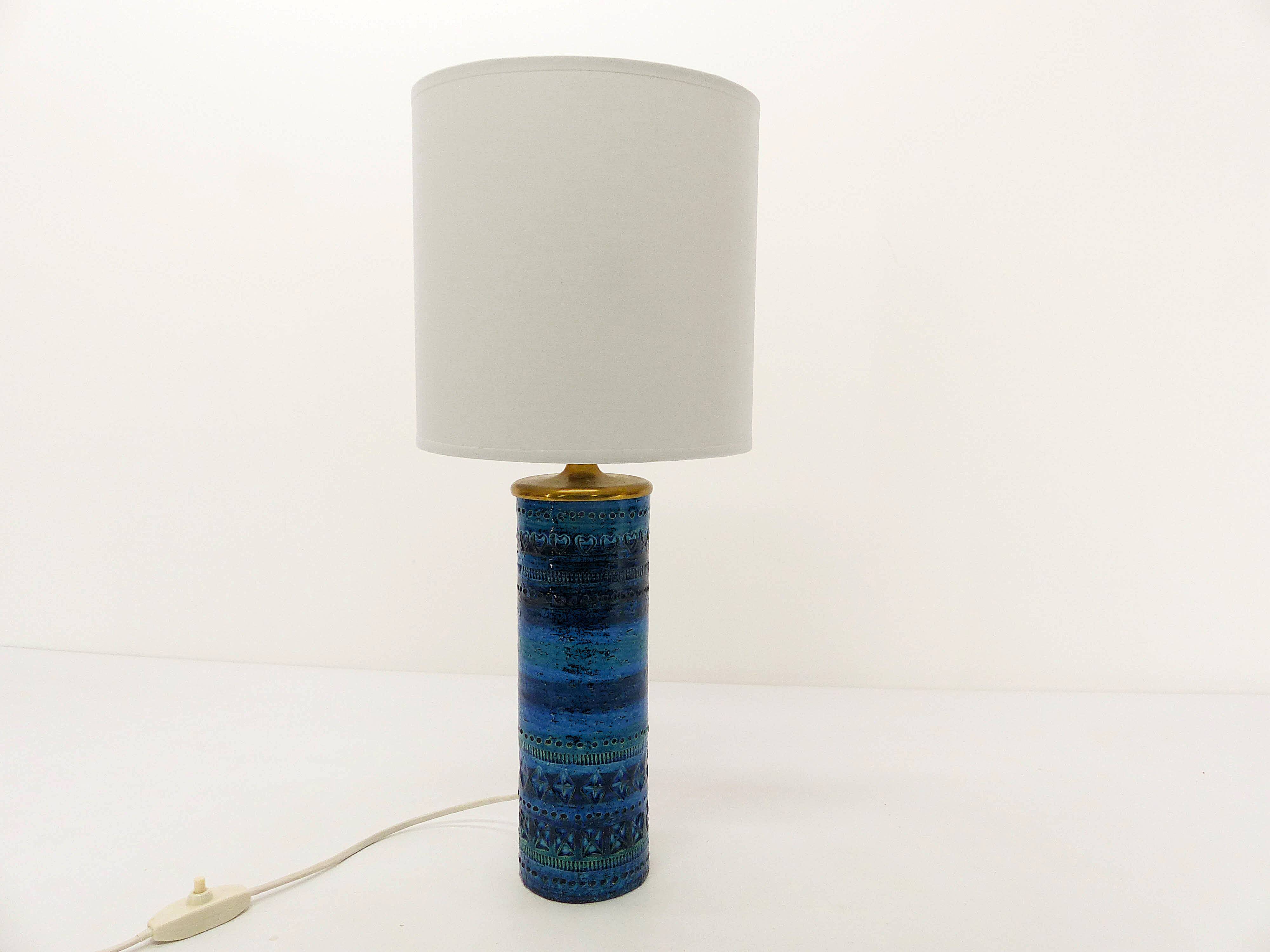 Rimini blue roller lamp Aldo Londi for Bitossi 1960