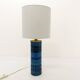 Lampe rouleau bleu Rimini Aldo Londi pour Bitossi 1960