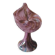 Volubilis vase in Murano glass. Pink speckled background. Height 21 cm.