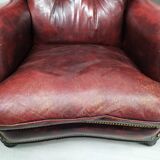 Chesterfield sofa and armchair
