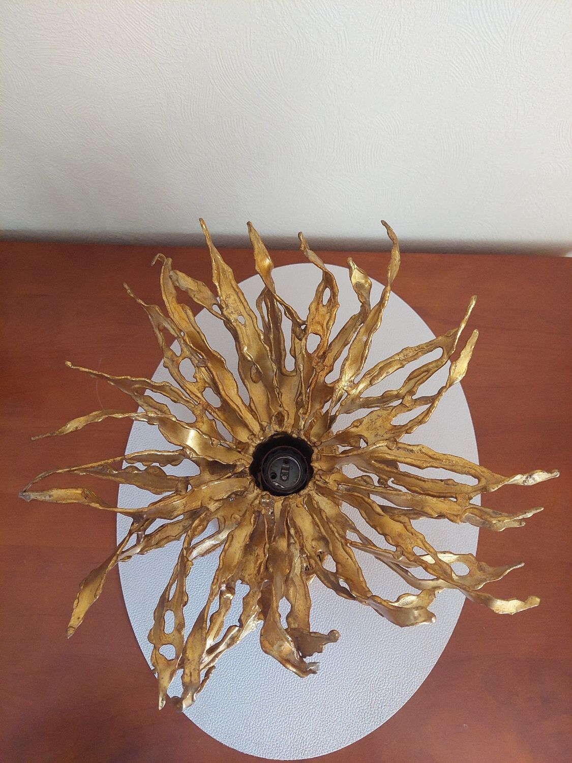 Pair of wall lamps signed moerenhout, belgium 1970s