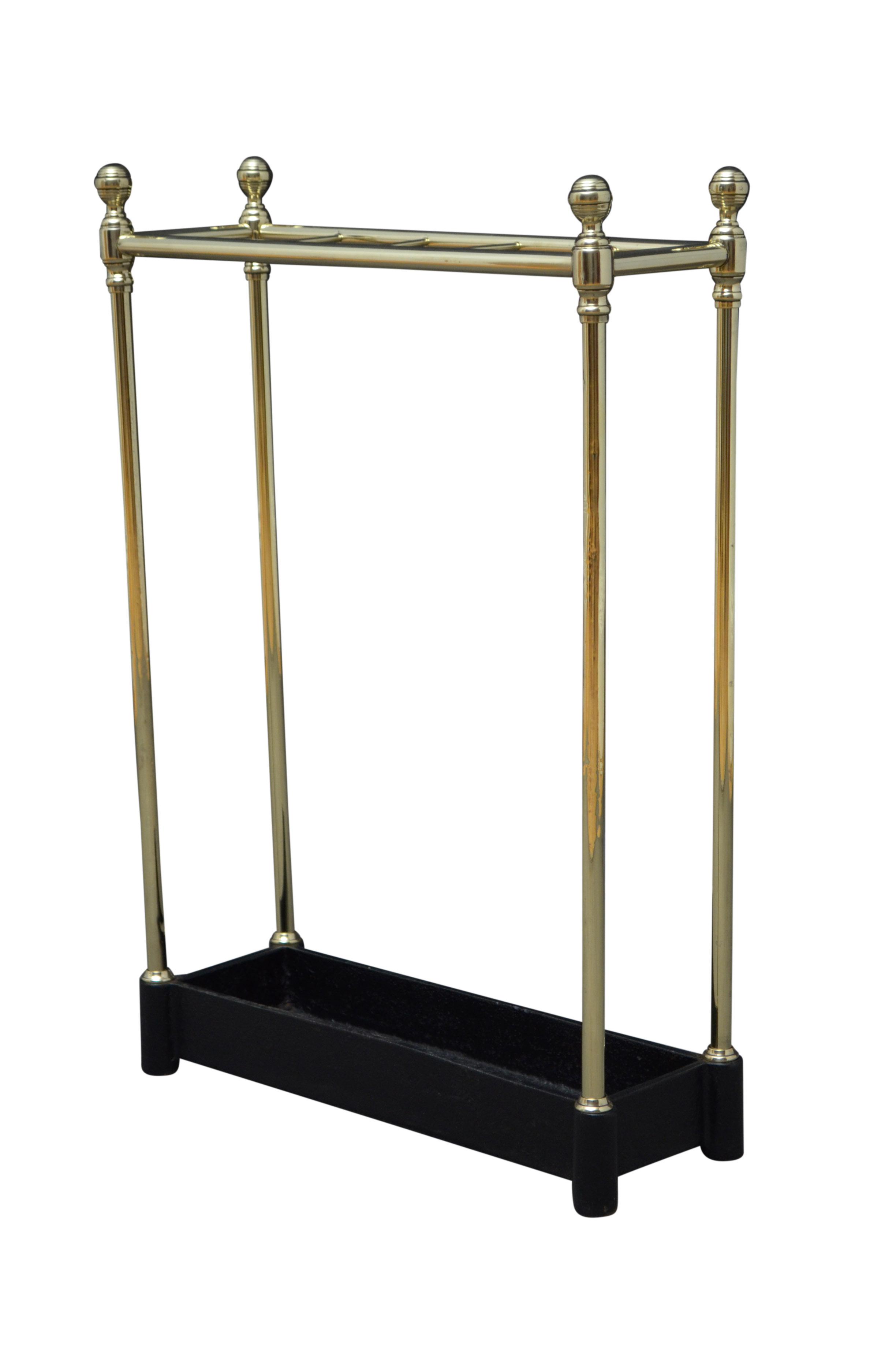 Late victorian brass umbrella stand