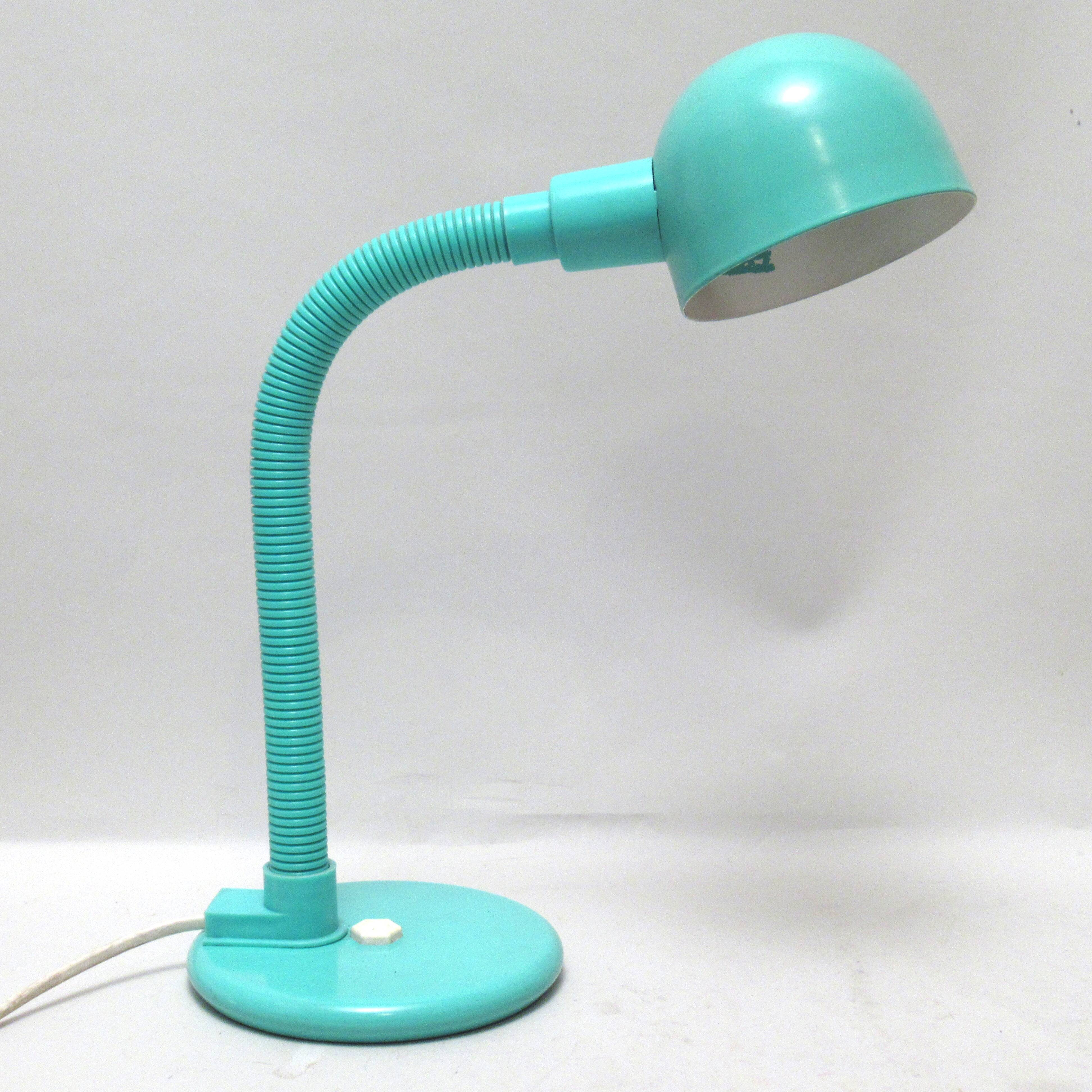 Mint green desk lamp 80s