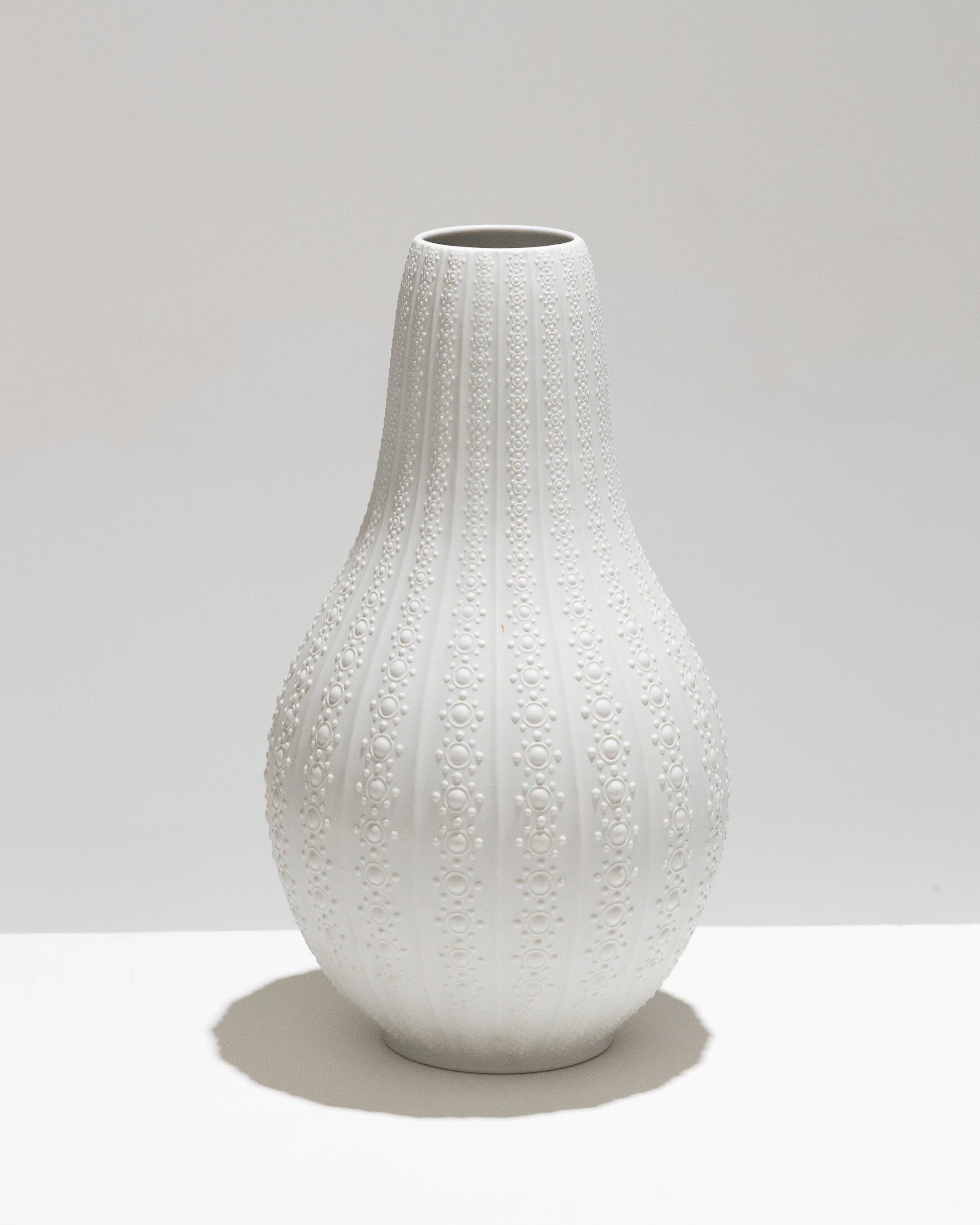 Tall porcelain gourd vase, Heinrich Germany, 1960s