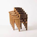 Chaise de salle à manger postmoderne / fauteuil par Wiesner Hager, Autriche, années 1980.