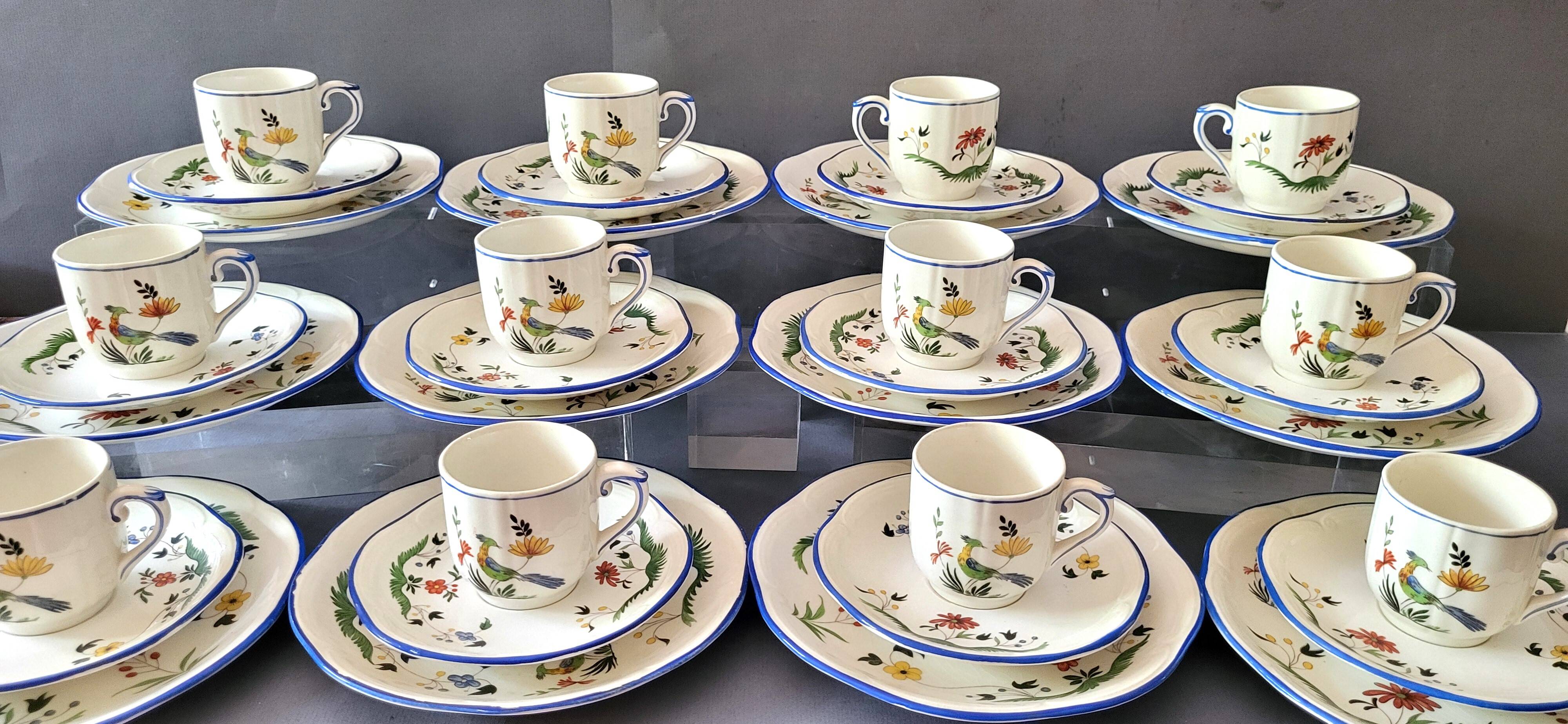 GIEN Birds of Paradise Coffee Set for 12 People
