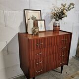 Vintage chest of drawers spindle feet