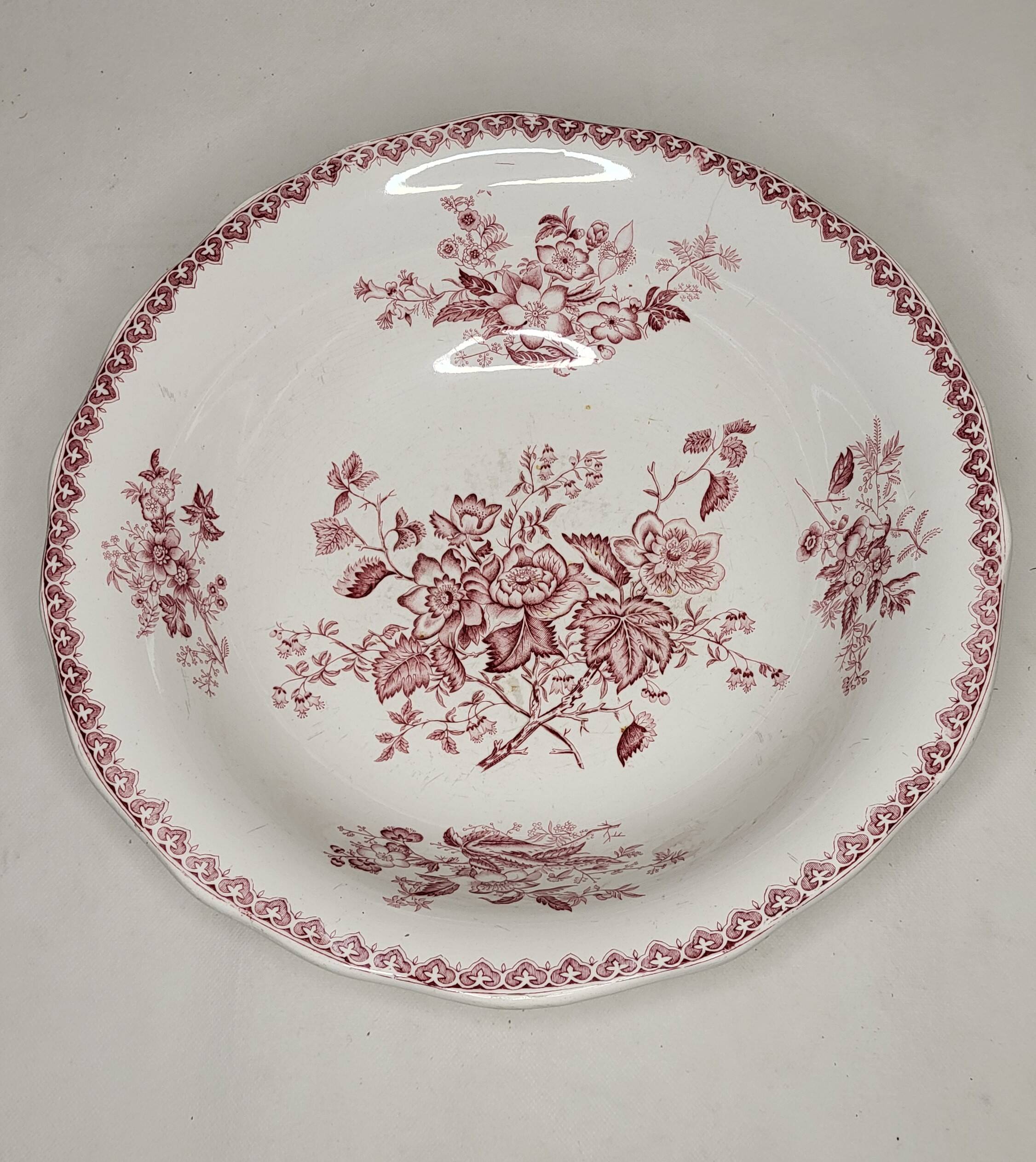 Earthenware basin from Creil & Montereau 19th century