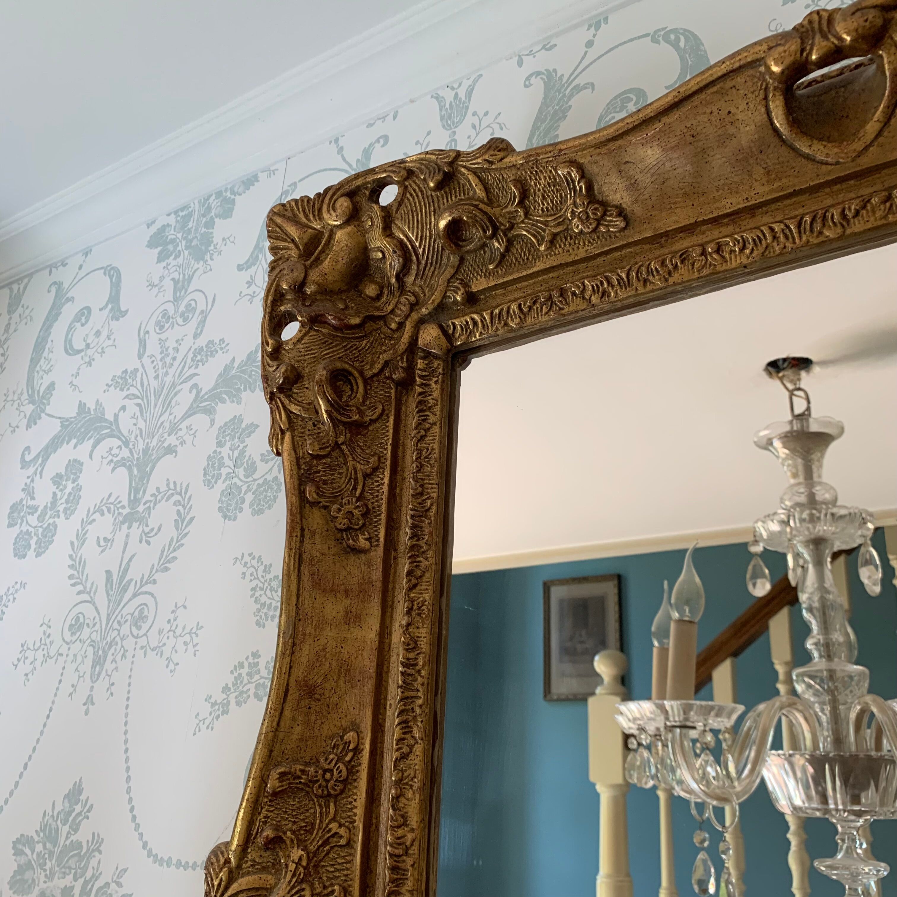 Trumeau gilded wood 116x94