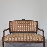 Louis XVI style two-seater sofa bench from the 1900s
