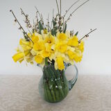 Bulled glass pitcher