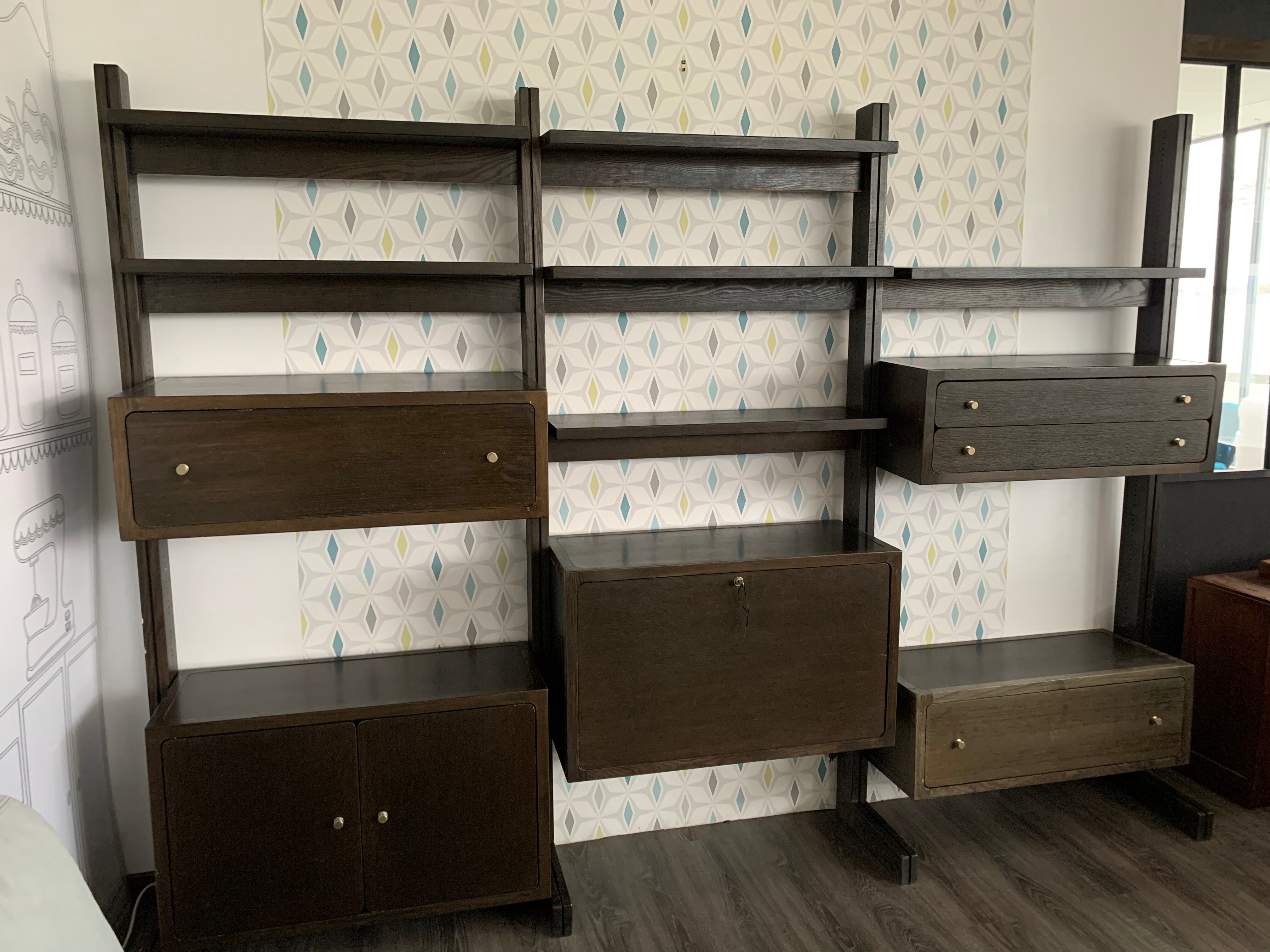Vintage Roche Bobois modular shelf library