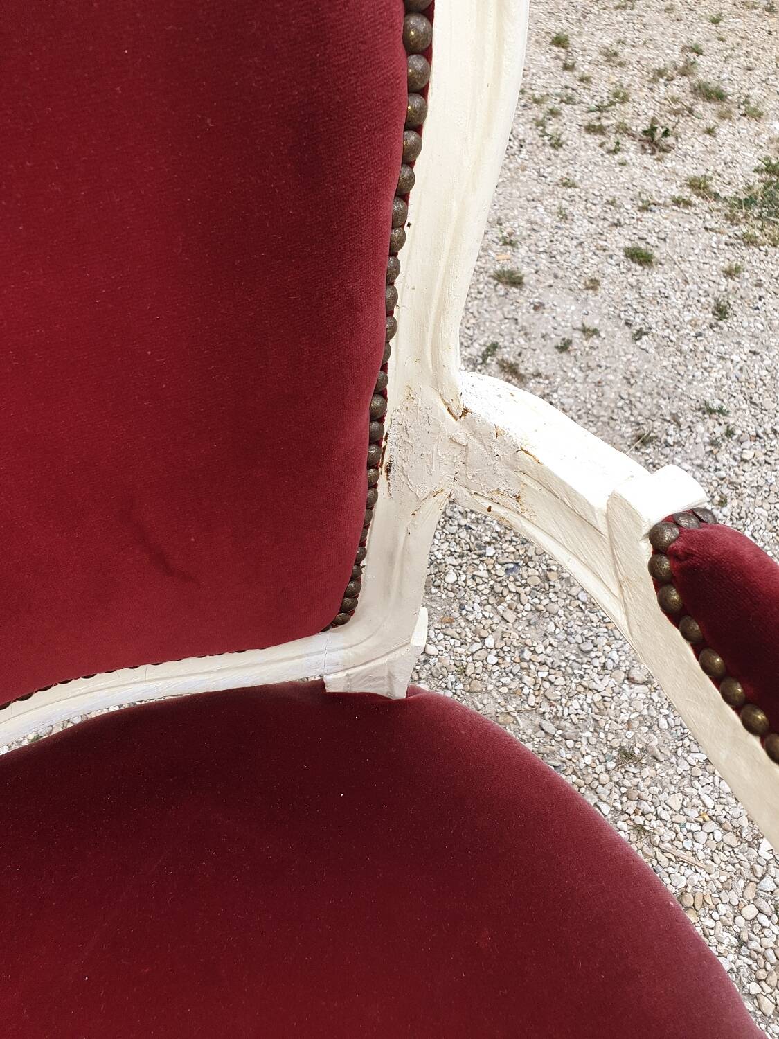 Louis XV child's cabriolet armchair