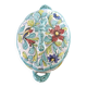 Vintage italian soup tureen in polychrome ceramic – floral decoration – italy