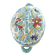 Vintage italian soup tureen in polychrome ceramic – floral decoration – italy