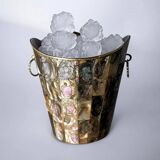 Abalone shell & alpaca ice bucket, Mexico, 1970s