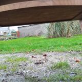 Commode ancienne en marqueterie style louis xv avec plateau marbre