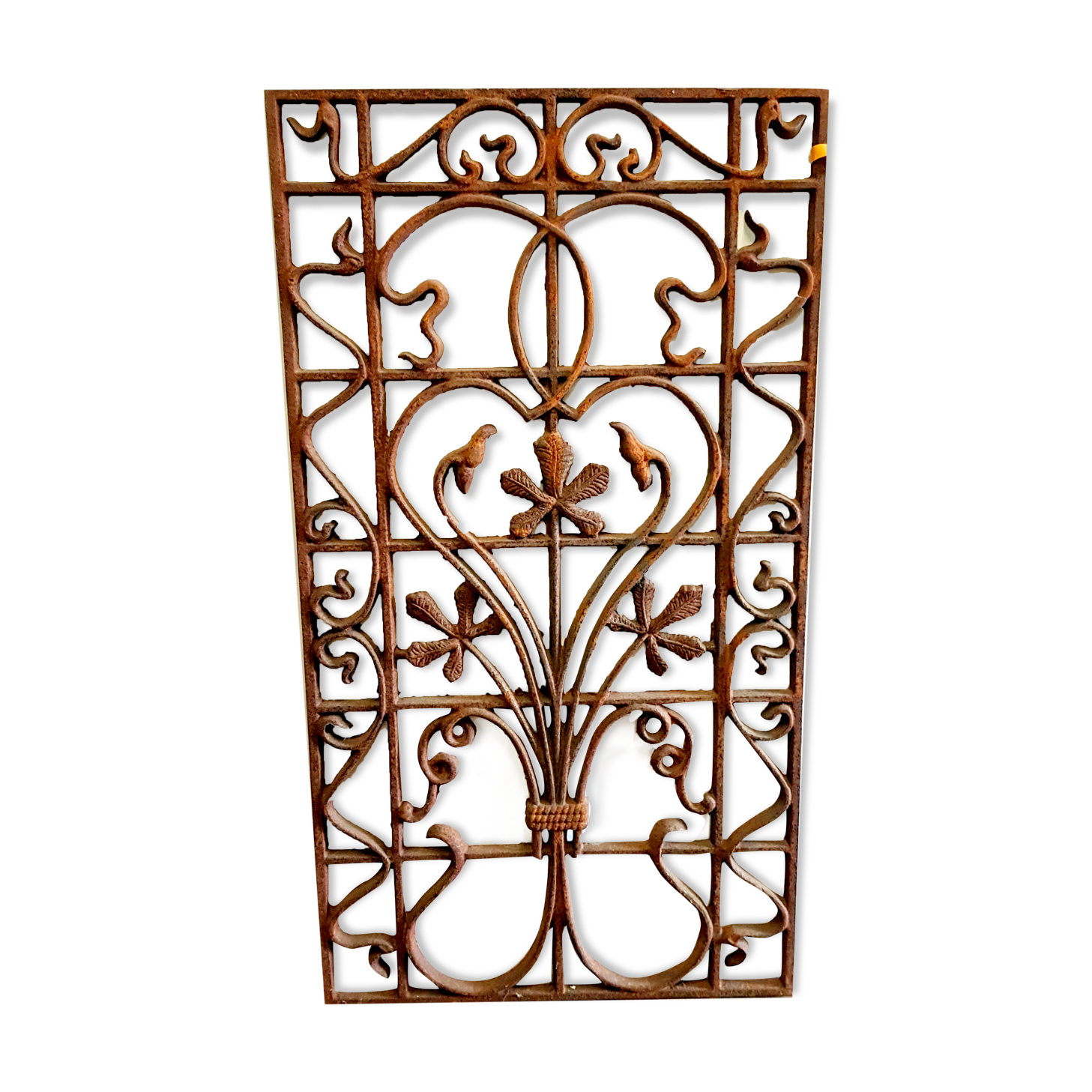 Cast iron door grille