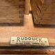 Old oak display counter with 24 drawers